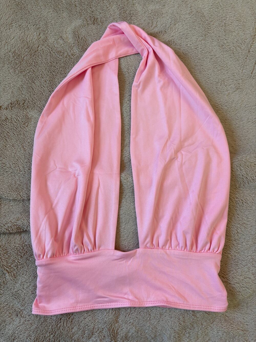 Rooscier Pink Halter Top XS NWT
